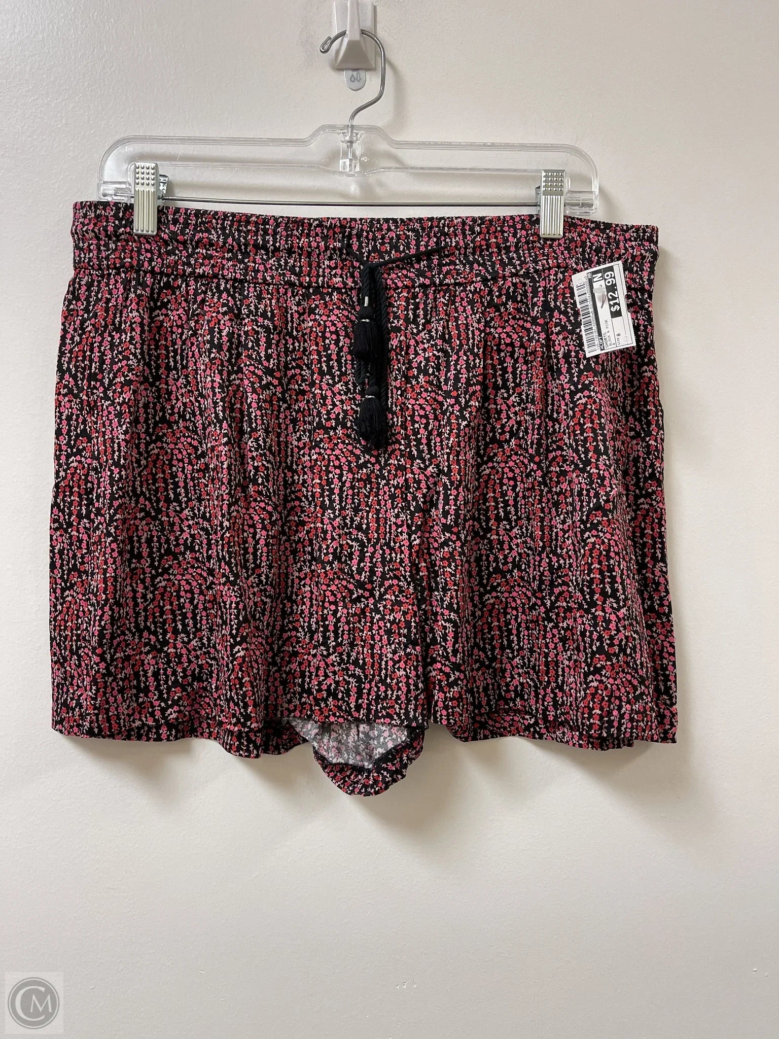Casual Men's ChinosShorts By Loft In Black & Pink, Size: 8