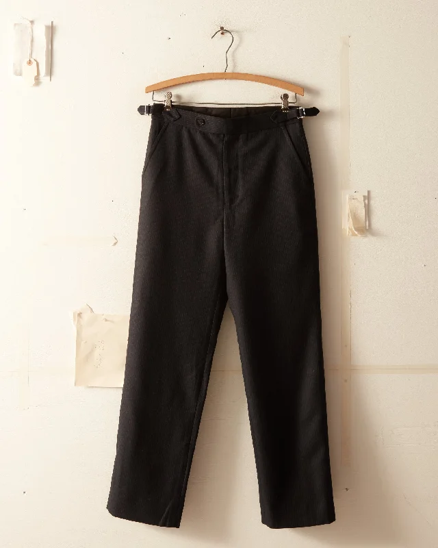 Men's Pants with Functional PocketsPinstripe Navy Trousers - 28