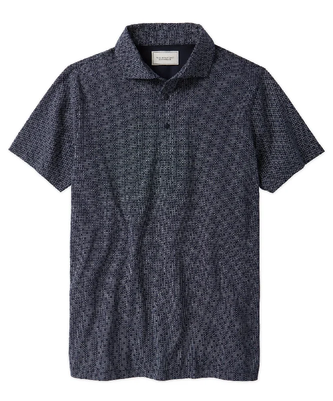 Casual Men's T-ShirtsTonal Geo Print Polo Shirt