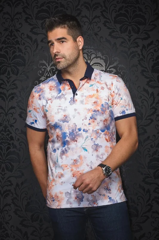 Men's Shirts with Snap ButtonsAU NOIR | Polo | Anzio Orange
