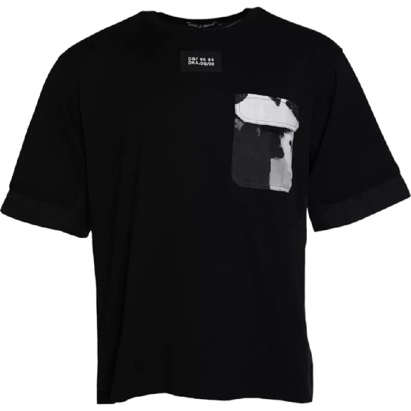 Men's Shirts with Adjustable CuffsDolce & Gabbana Cotton Pocket Short Sleeves Men Men's T-shirt Men's Shirts with Adjustable CuffsDolce & Gabbana Cotton Pocket Short Sleeves Men Men's T-shirt
