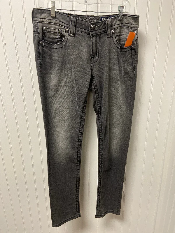 Cool Distressed Men's JeansJeans Skinny By Miss Me In Grey, Size: 10