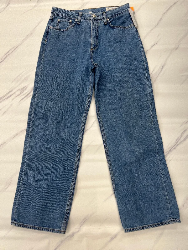 Men's Jeans for a Casual LookJeans Wide Leg By Rag & Bones Jeans In Blue, Size: 8