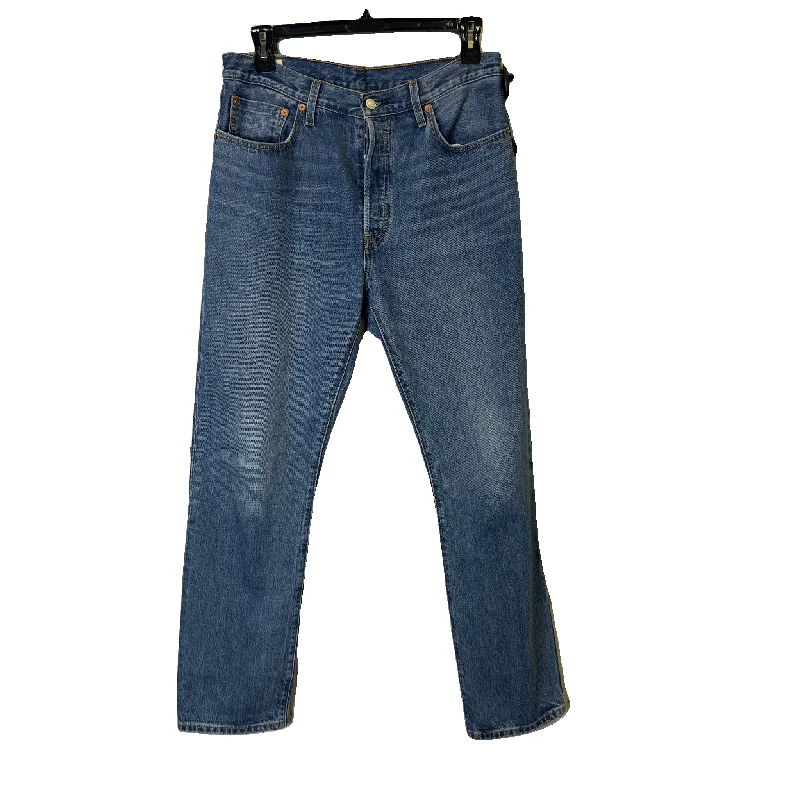 Baggy Men's JeansJeans Straight By Levis In Blue Denim, Size: 12