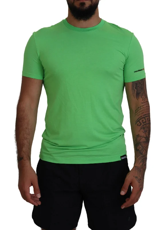Men's Shirts with Embellished SleevesDsqua² Modal Short Sleeves Crewneck Men's T-shirt Men's Shirts with Embellished SleevesDsqua² Modal Short Sleeves Crewneck Men's T-shirt