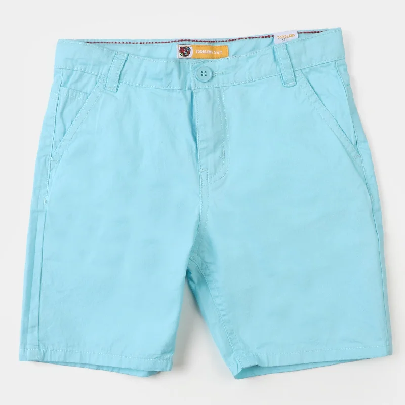 Men's Pants with Hidden ButtonsBoys Short Cotton Basic S1 | SKY BLUE