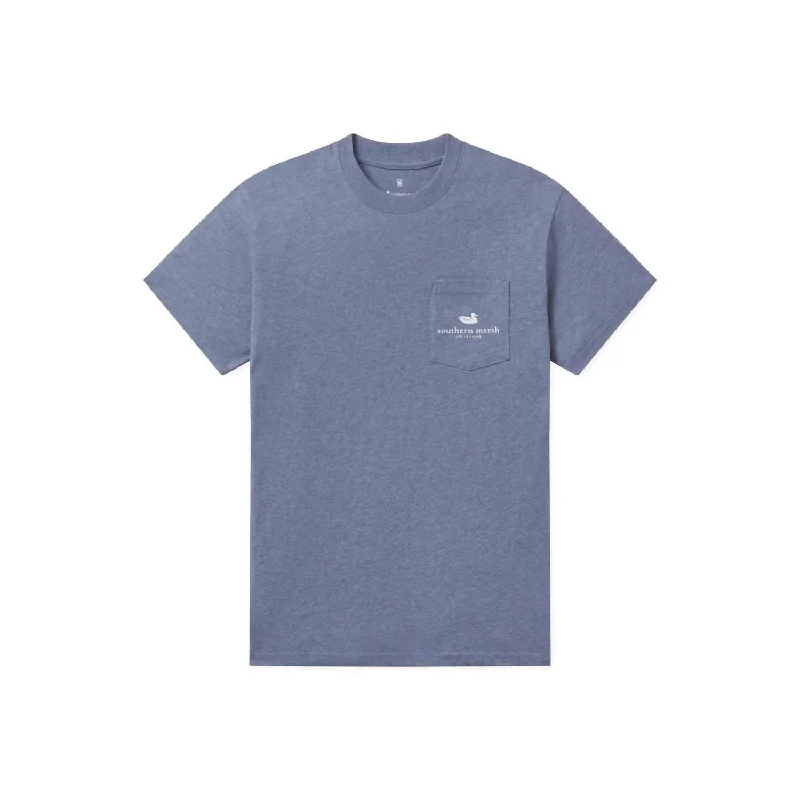 Men's Shirts with Hook-and-Loop ClosuresUnisex Cotton Festival Tee In Washed Slate
