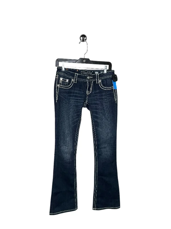 Light Blue Denim Men's JeansJeans Boot Cut By Miss Me In Blue Denim, Size: 0