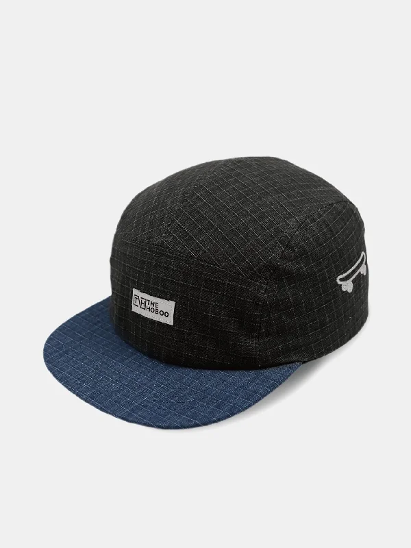 Adjustable Baseball Caps for KidsHip Hop Slogan Patch Plaid Baseball Cap