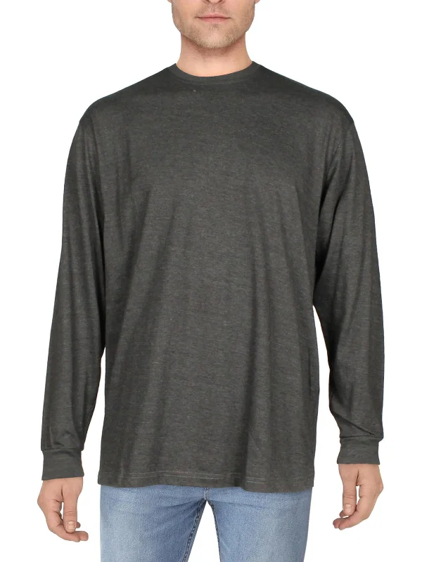 Men's Shirts with Abstract DesignsMens Knit Heathered T-Shirt