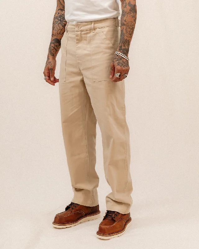 Men's Pants with Deep Pockets304 Service Fatigue Pants - Stone