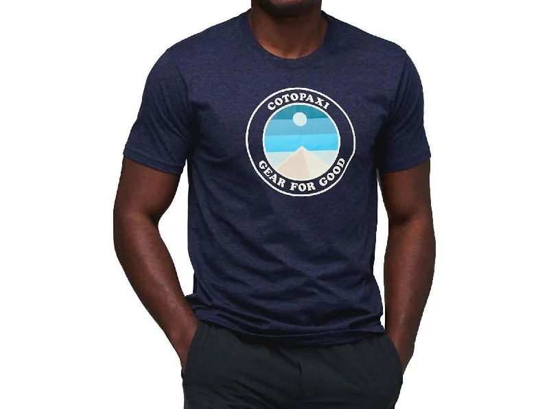 Comfortable Men's Polo ShirtsSunny Side Tee In Maritime Blue