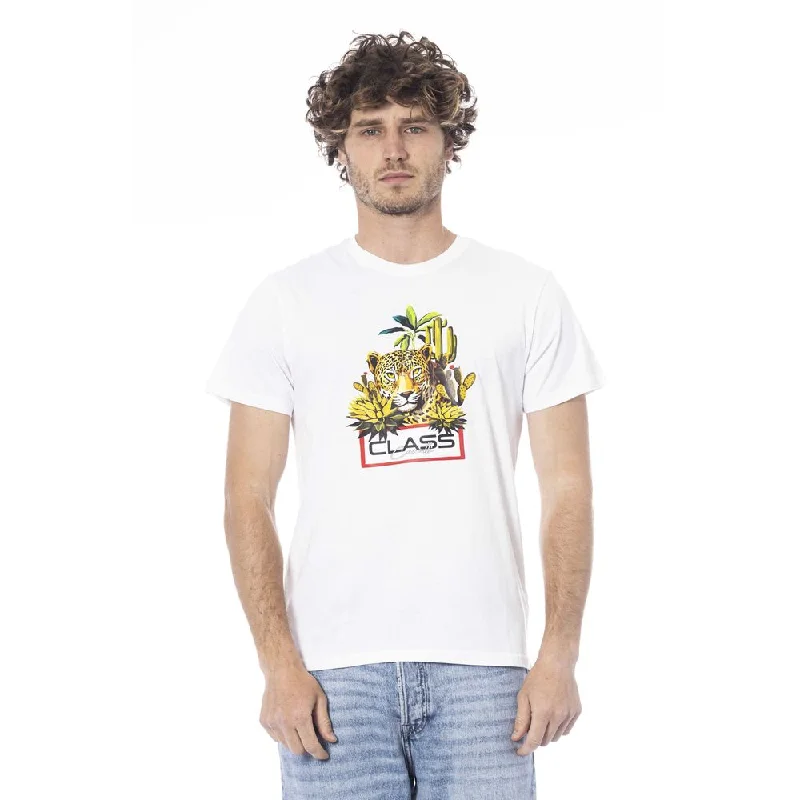 Men's Shirts with Striped PatternsCavalli Class  Cotton Men's T-Shirt