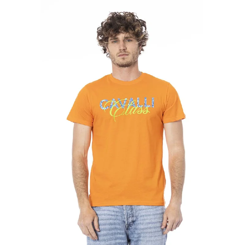 Men's Shirts with Tab CollarsCavalli Class  Cotton Men's T-Shirt