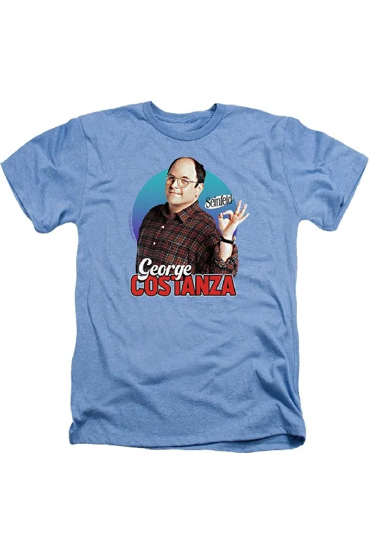 Men's Shirts with Floral PrintsSeinfeld George Adult Heather Tee / T-Shirt