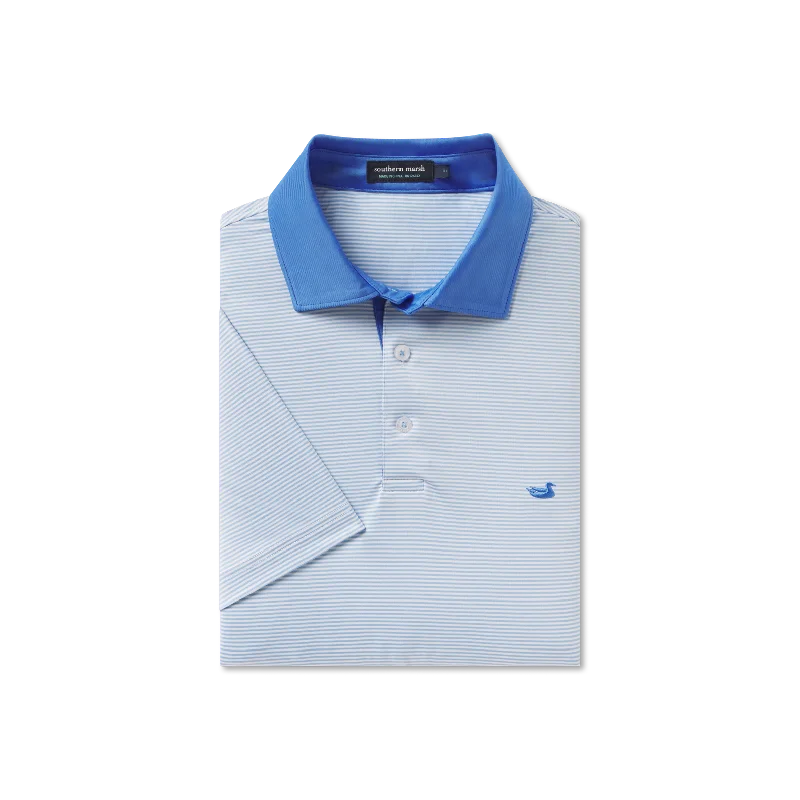 Men's Shirts with Full PlacketsBermuda Performance Polo - Hampton Stripe