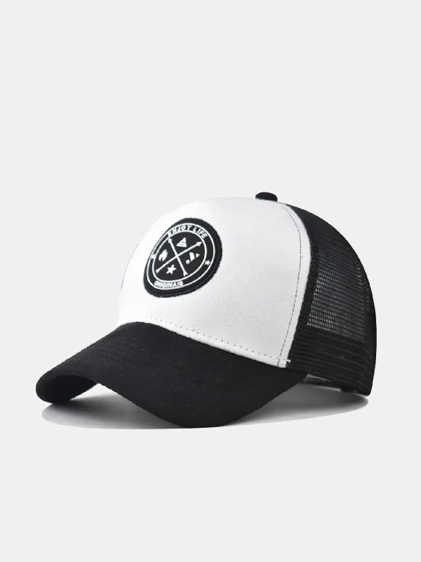 Reversible Bucket HatsSign Embroidery Mesh Cotton Baseball Cap