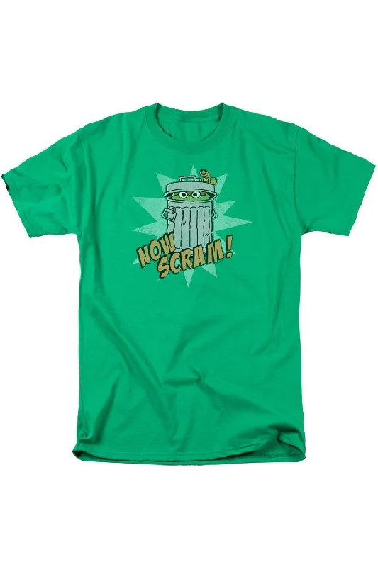 Men's Shirts for CampingSesame Street Now Scram Short Sleeve Adult Tee / T-Shirt
