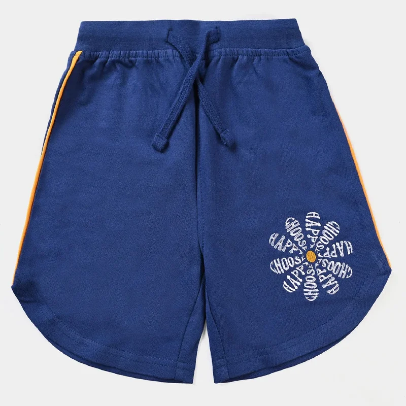 Men's Custom-Fit Pants for a Personalized TouchGirls Cotton Terry Shorts Choose Happy-True Navy Men's Custom-Fit Pants for a Personalized TouchGirls Cotton Terry Shorts Choose Happy-True Navy