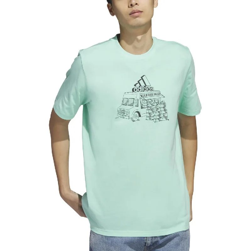 Men's Shirts with Contrast CollarsMens Crewneck Short Sleeve Graphic T-Shirt