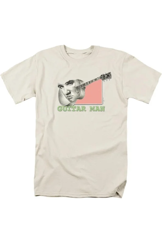 Men's Shirts with Embellished HemlinesElvis Presley Guitar Man Short Sleeve Adult Tee / T-Shirt Men's Shirts with Embellished HemlinesElvis Presley Guitar Man Short Sleeve Adult Tee / T-Shirt