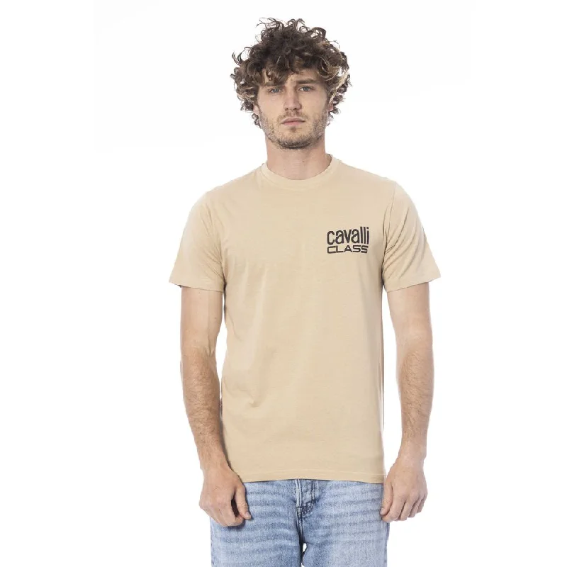 Men's Shirts with Hidden ButtonsCavalli Class  Cotton Men's T-Shirt