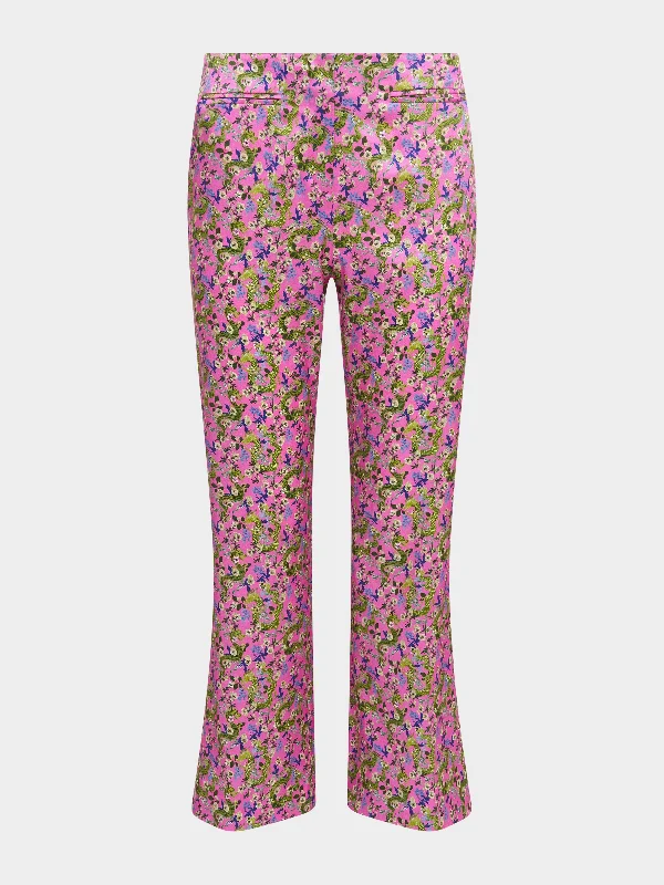 Men's Pants with Belt LoopsCapri Flute B Trouser in Verbena Lunar Dragon