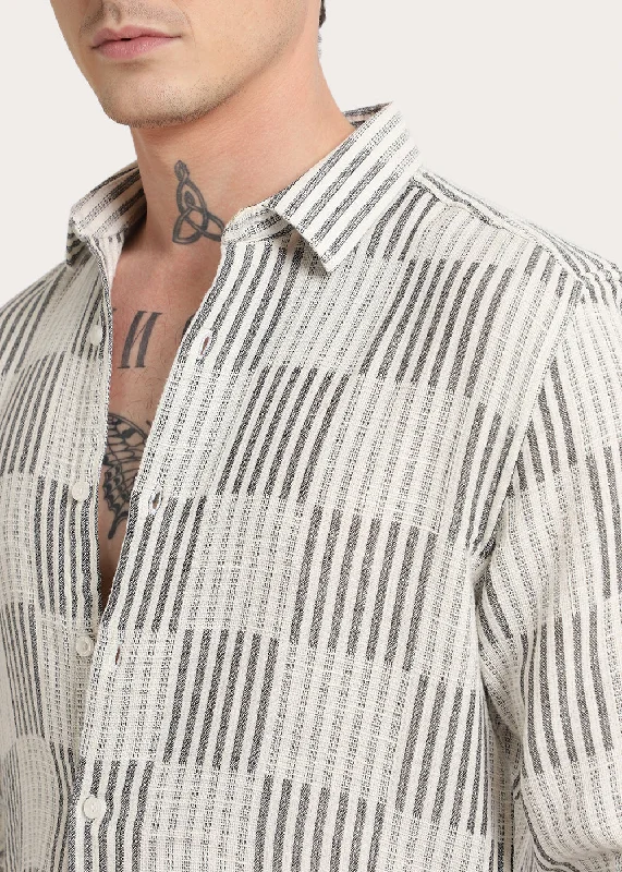 Men's Custom Dress Shirts for a Personalized FitBlack Checker Textured Shirt