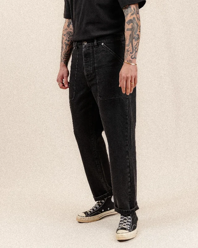 Men's Patterned Pants with PlaidsMojave Denim Jeans - Washed Black