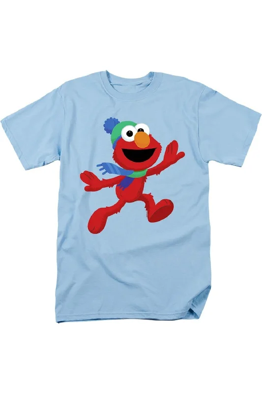 Men's Shirts with Button-Down CollarsSesame Street Furry Friends Forever! Elmo´s Winter Run Short Sleeve Adult Tee / T-Shirt Men's Shirts with Button-Down CollarsSesame Street Furry Friends Forever! Elmo´s Winter Run Short Sleeve Adult Tee / T-Shirt