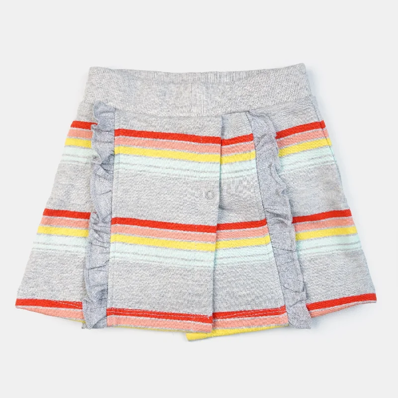 Casual Men's ChinosInfant Girls Knitted Short Striper | GREY