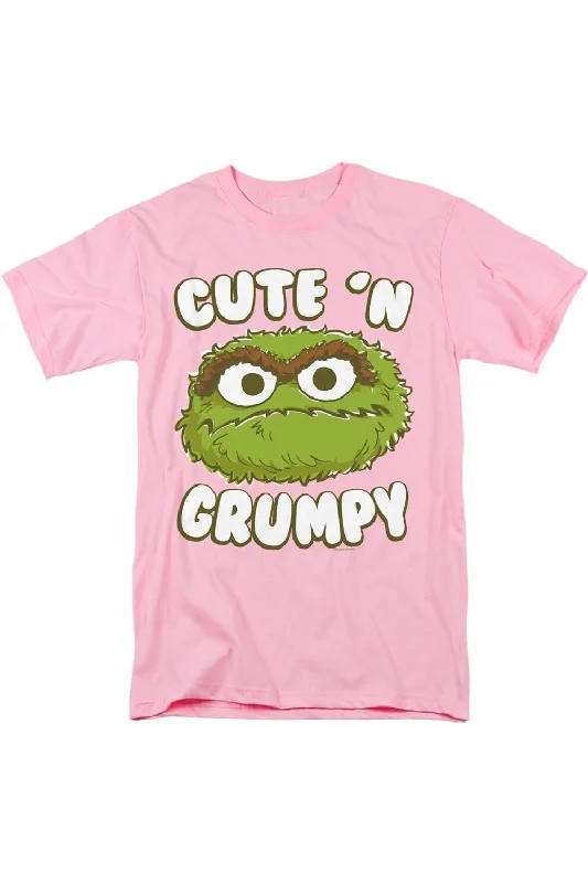 Men's Tailored Shirts for a Professional AppearanceSesame Street Cute N Grumpy Short Sleeve Adult Tee / T-Shirt Men's Tailored Shirts for a Professional AppearanceSesame Street Cute N Grumpy Short Sleeve Adult Tee / T-Shirt