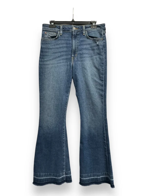 Men's Jeans in Unique PatternsJeans Flared By Hudson In Blue Denim, Size: 10