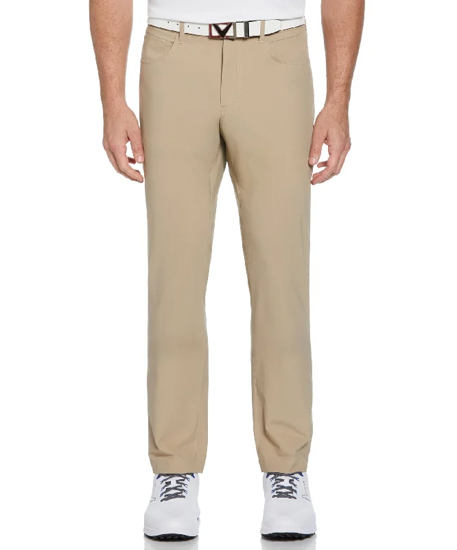 Men's Pants with Faux Leather PatchesCallaway Performance 5-Pocket Pant