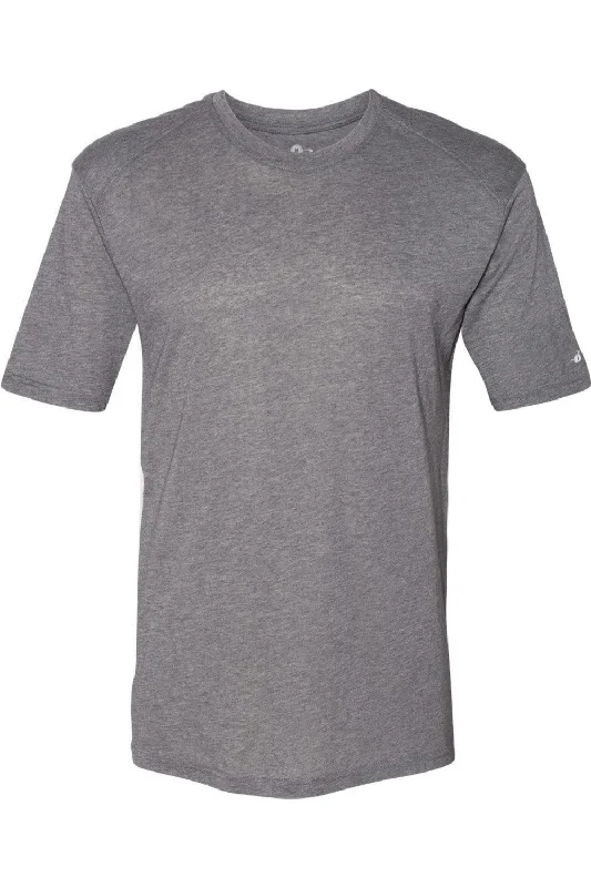 Men's Shirts with Raw-Edge HemlinesBadger Triblend Performance T-Shirt