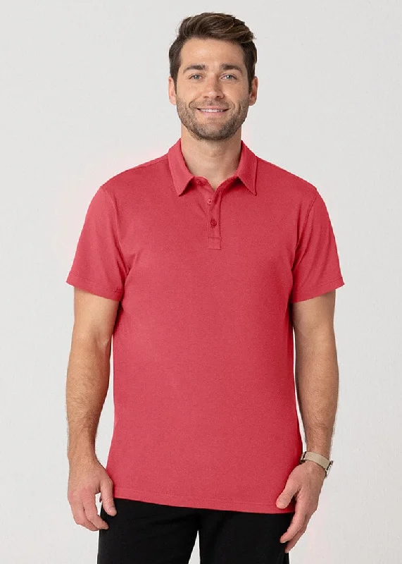 Men's Shirts with Button-Down PocketsAll-In Polo | Crimson
