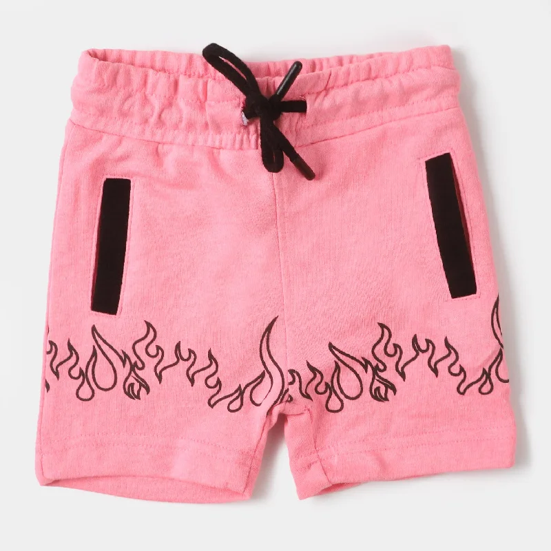 Men's Pants with Appliqué DetailsInfant Girls Knitted Short Pink - F Pink