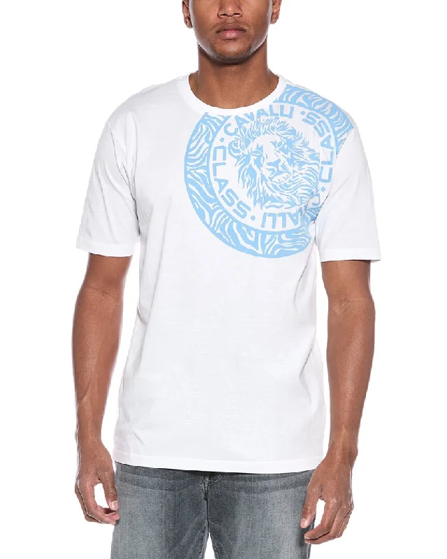 Solid-Colored Men's ShirtsCavalli Class Graphic T-Shirt