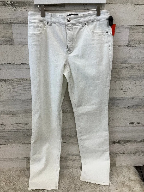 Men's Jeans for a Night OutJeans Straight By Chicos In White, Size: S