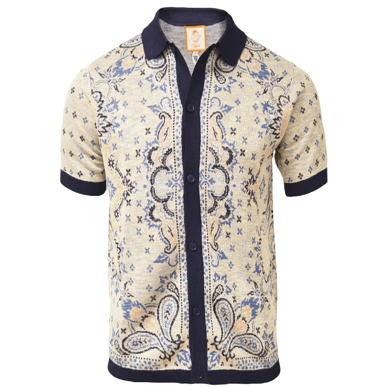 Men's Shirts with Hidden ButtonsCGR ORIGINALS SHORT SLEEVES KNIT/KS-1560