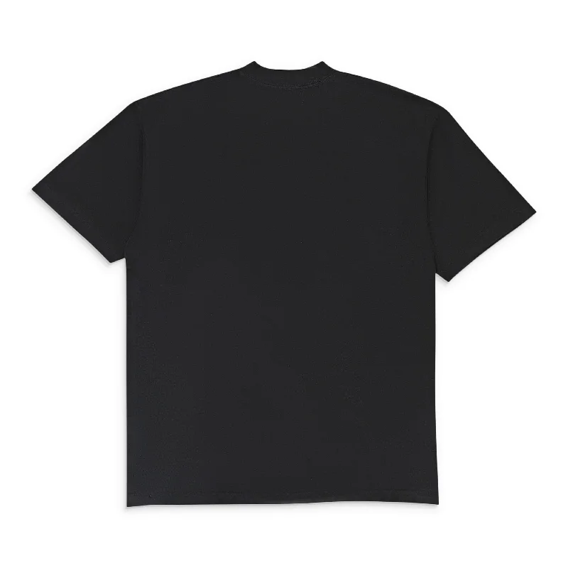 Men's Shirts with Lace-Up HemlinesTHE SINGER BLACK T-SHIRT