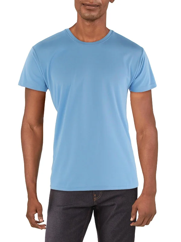 Men's Shirts with Ruffled HemlinesMens Moisture Wicking Short Sleeve T-Shirt