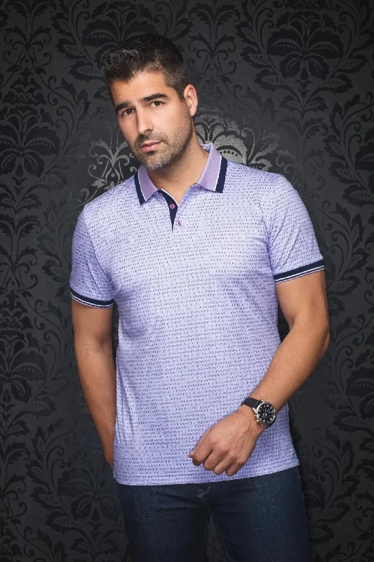Durable Men's Work ShirtsAU NOIR | Polo | Lavender White