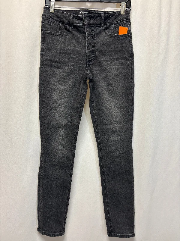 Vintage Men's JeansJeans Skinny By Express In Black Denim, Size: 8