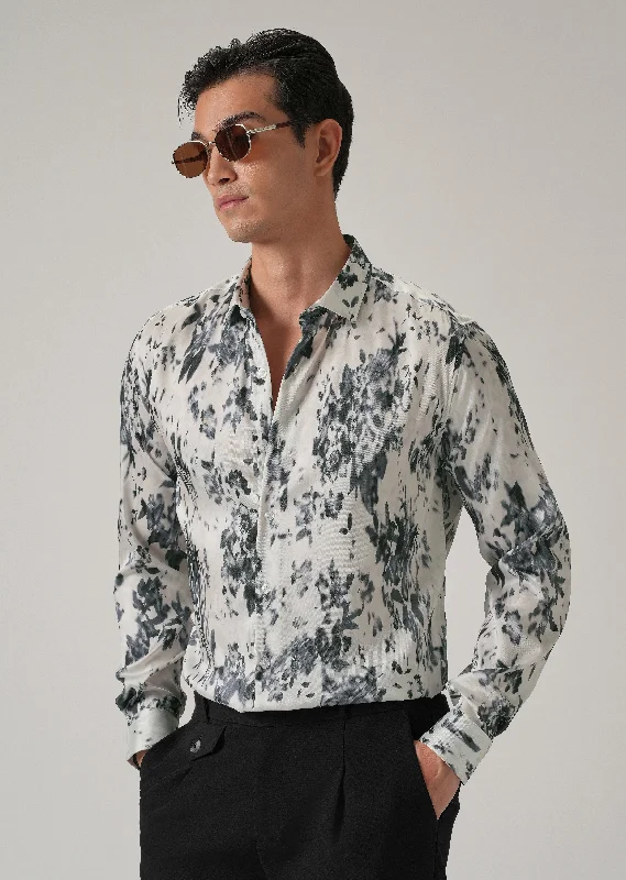 Men's Relaxed-Fit Shirts for Casual ComfortInk Bloom Print Shirt