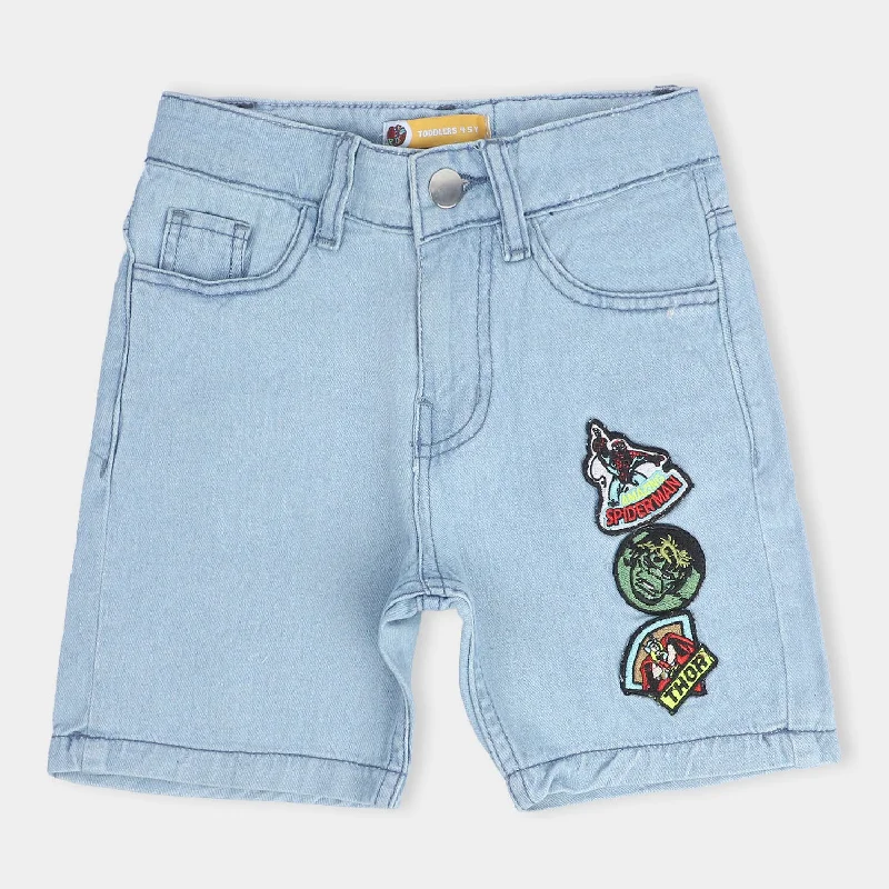 Men's Bootcut Jeans for a Flattering ShapeBoys Denim Short -Mid-Blue
