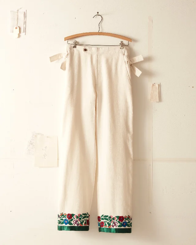 Men's Patterned Pants with ChecksWinter Garden Trousers