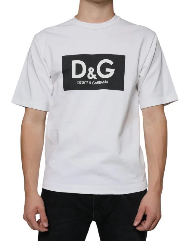 Men's Shirts with Wrinkle-Resistant FabricDolce & Gabbana Cotton DG Logo Print Casual Men's T-shirt Men's Shirts with Wrinkle-Resistant FabricDolce & Gabbana Cotton DG Logo Print Casual Men's T-shirt