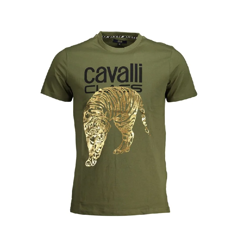 Casual Men's T-ShirtsCavalli Class  Cotton Men's T-Shirt
