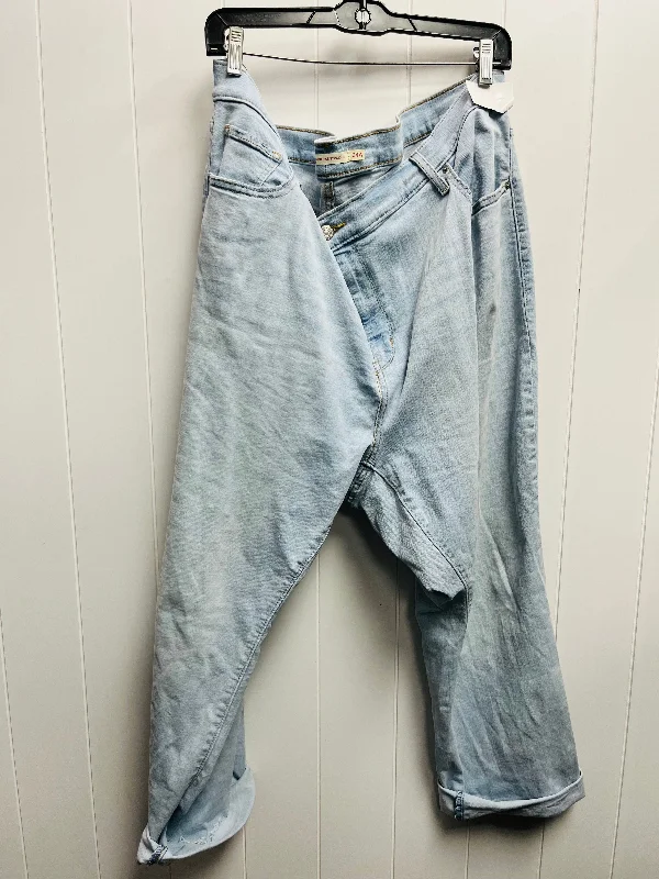 Baggy Men's JeansJeans Straight By Levis In Blue Denim, Size: 24